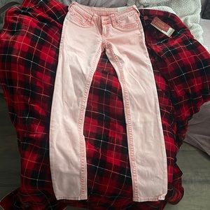 Light pink true religion jeans